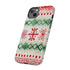 Icelandic Watercolor inspired by Christmas Sweaters - Impact Resistant Phone Case